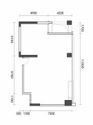 3号房户型 商办-127㎡